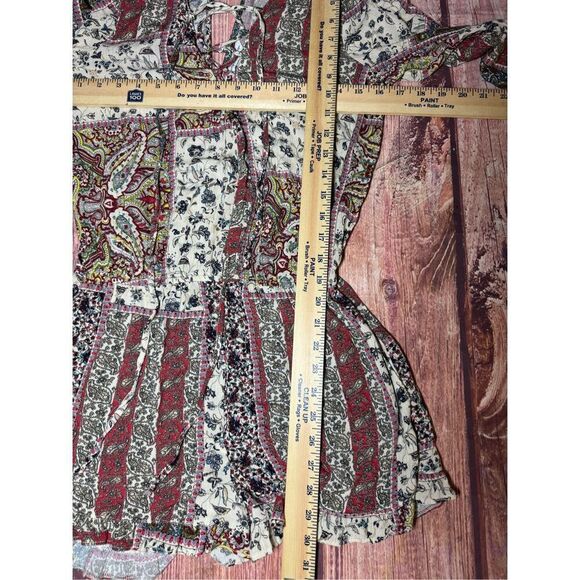 American Eagle Outfitters Women's Boho Paisley Romper Size Small Multicolor - Picture 15 of 16